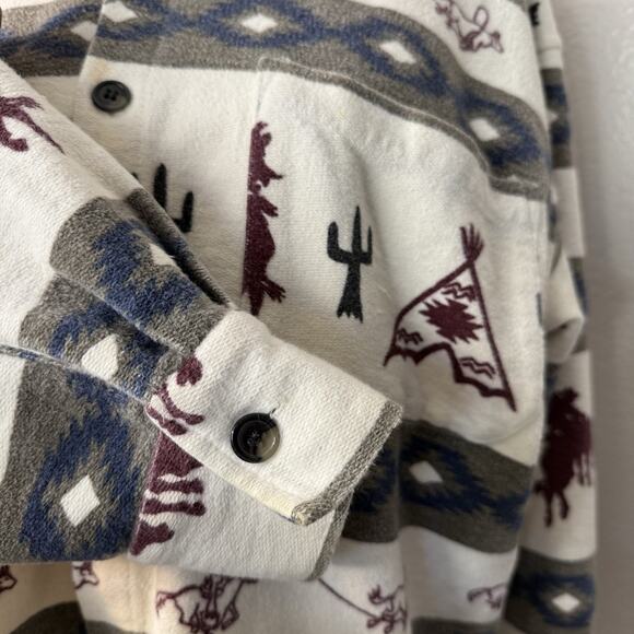 Vintage True Grit XS “outpost” all American fleece 1 pocket 100% Cotton Shirt - Picture 4 of 5